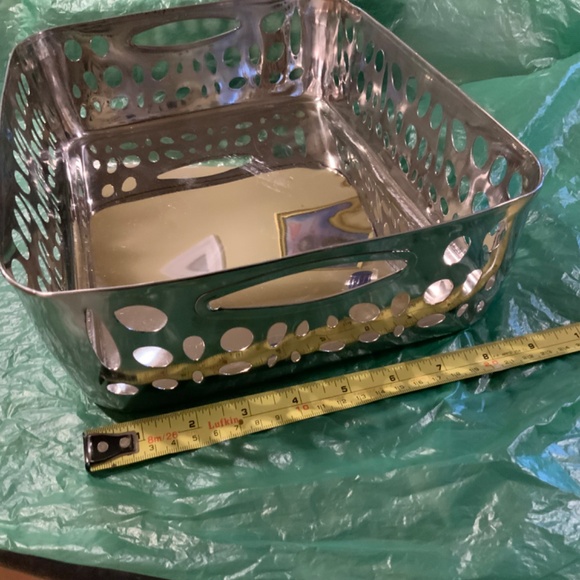 Delta Airlines First Class Stainless Steel Cut-Out Serving Basket Tray No.044207 - Picture 4 of 6